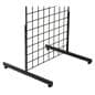 Glossy black gridwall T base rectangular tube