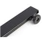 Foot levelers included with black gridwall T base rectangular tube