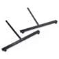 Double sided black gridwall T base rectangular tube