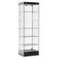 Glass Tower Cabinet with Height Adjustable Shelves