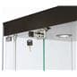 Lockable Glass Tower Cabinet