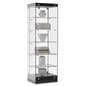 Glass Tower Cabinet with Frameless Design
