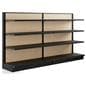 two run setup with extender add-on panel for GWALL shelving units