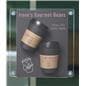 Window sign holder with glass or door placement