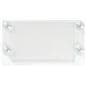 Window sign holder with top insert