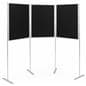 Folding portable backdrop panels with slim profile 