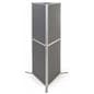 Multi-configuration folding portable backdrop panels