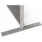 Folding portable backdrop panels with steel feet 