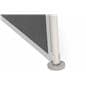 Folding portable backdrop panels with rounded feet