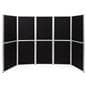 Contemporary clip and pole folding display system