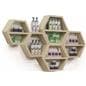 Floating Honeycomb Shelves for Retail