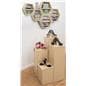 Floating Honeycomb Shelves in Use