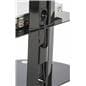 Glass and Metal TV Stand, Aluminum Body