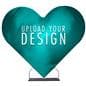 Double sided replacement graphic for HS7BWALLSS_Heart backdrop is dye-sub printed 