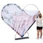 Double sided replacement graphic for HS7BWALLSS_Heart backdrop with zip closure 