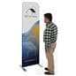 Personalized slip top banner stand with full color artwork 