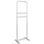 Aluminum banner stand sanitizer dispenser frame