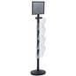 17” x 11” Sign Post with 4 Clear Literature Pockets, Acrylic Holder