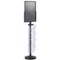 18 x 24 Sign Post with 4 Clear Literature Pockets, 29.5 lbs