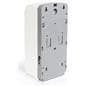 Wall mount sanitizer with dispenser cover with keyhole mounting mechanism