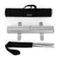 Budget narrow base retractable banner stand with black canvas bag