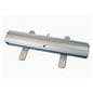 Budget narrow base retractable banner stand comes preassembled