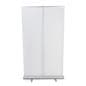 Budget narrow base retractable banner stand with full color printing