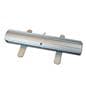 Budget narrow base retractable banner stand with silver base