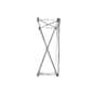 Quick fabric tabletop display hardware with silver powder coated finish