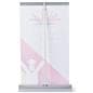 Standard tabletop retractable banner stand with telescopic pole 