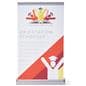 Standard tabletop retractable banner stand with full color artwork