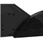 Hardware only premium banner stand with removable black end covers 