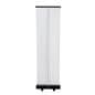 Budget narrow base retractable banner stand with custom stay flat vinyl panel