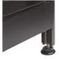 LED Glass Counter Corner, 22" Shelf Depth