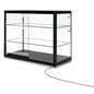 Aluminum Display Case Counter, 21.5" Shelf Depth