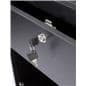 Cash Counter: 24" Wide Black Checkout Counter