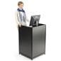 Cash Counter: 24" Wide Black Checkout Counter
