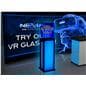 Acrylic display pedestal with LED lights for exhibits