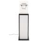 Acrylic display pedestal with lift off acrylic top