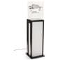 Acrylic display pedestal with LED lights that are dimmable