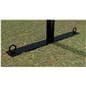Custom cafe barriers base with lawn spikes for stability