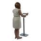 Black Tablet Giving Kiosk with Square Reader Bracket