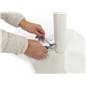 Keyed anti-theft security cable is compatible with standard size locks 