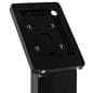 This secure tablet floor stand with locking enclosure