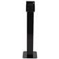 Locking floor stand iPad kiosk with portrait and landscape orientation 