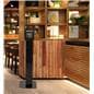 Locking floor stand iPad kiosk with 15 x 15 weighted base 