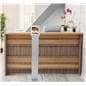15 x 55 iPad enclosure floor stand with portrait and landscape orientation 