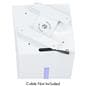 Edge-lit iPad kiosk with rotating bracket 