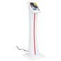 Edge-lit iPad kiosk with LED light strip 