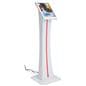 Edge-lit iPad stand with multiple light settings